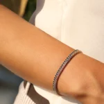 925 Silver Multi-Color Sapphire Bracelet - Image 7
