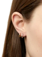 925 Silver Dice Huggies - Image 4