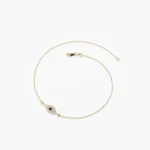 925 Silver Sapphire Evil Eye Bracelet - Image 3