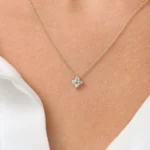 925 Silver Diamond Clover Necklace - Image 5