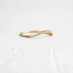 925 Sterling Silver Custom Curved Wisp Band - Image 5