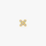 925 Sterling Silver Pavé X Stud Earrings - Image 4