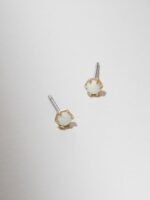 925 Silver Opal Stud Earring - Image 4