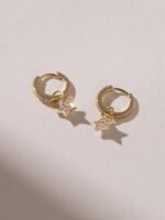 925 Silver Star Drop Earrings - Image 5