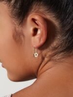 925 Silver Safety Pin Earrings - Image 2