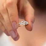 925 Silver Baguette Diamond Cluster Ring - Image 3