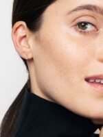 925 Sterling Silver Moissanite Huggie Earrings - Image 4