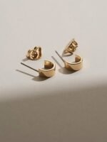 925 Silver Wide Hoop Earrings - Image 7