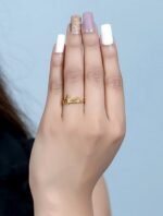 925 Silver Single Name Ring