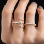 925 Sterling Silver Diamond Guideline CZ Band Ring - Image 6
