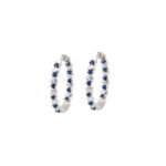925 Silver Blue Sapphire Earrings
