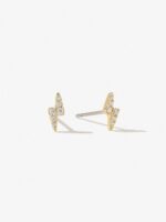 925 Silver Lightning Stud Earring - Image 6