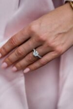 925 Silver 2.50Ct Round Cut Diamond Engagement Ring