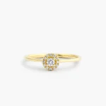 925 Silver Halo Diamond Ring - Image 2