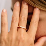 925 Silver Baguette Stackable Ring - Image 2