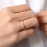 925 Silver Baguette Shape Diamond Ring - Image 8