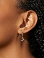 925 Silver Celeste Drop Earrings - Image 4