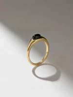 925 Silver Reese Onyx Ring - Image 5