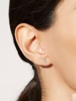 925 Silver Baguette Earrings - Image 2