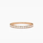 925 Silver Full Eternity Petite Diamond Ring