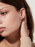 925 Silver Octagon Hoop Earrings - Image 4