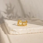 925 Silver Double Name Wrap Ring