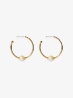 925 Silver Pearl Hoop Earrings - Image 6