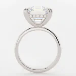 925 Silver 7.70Ct Ascher Cut Diamond Engagement Ring - Image 3