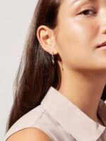 925 Silver Lightning Bolt Earring - Image 4