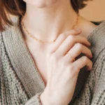 Dainty Paper Clip Chain Ring - Image 3