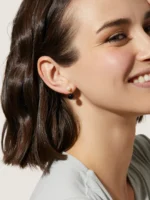 925 Silver Milan Black Earrings - Image 3