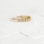 925 Silver Moons Stacking Diamond Ring - Image 5