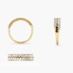 925 Silver Step Baguette Diamond Ring - Image 5