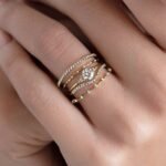 925 Silver Star Stacking Ring Diamond Ring - Image 7