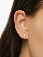 925 Silver Boa Diamond Studs - Image 4