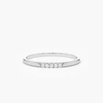 925 Silver 5 Stone Pave Diamond Band - Image 7
