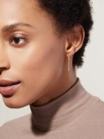 925 Silver Chain Hoop Earrings - Image 2