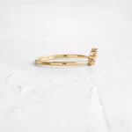 925 Sterling Silver Three-Row Diamond Stack Ring - Image 6