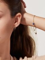 925 Silver Octagon Hoop Earrings - Image 6