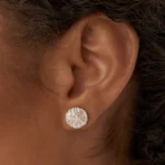 925 Silver Baguette Diamond Statement Earrings - Image 2