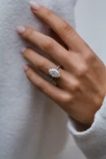 925 Silver 4.50Ct Marquise Cut Diamond Engagement Ring - Image 3
