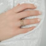 925 Silver Moons Stacking Diamond Ring - Image 4