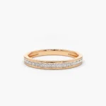 925 Silver Half Eternity Diamond Ring - Image 6