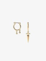 925 Silver Mismatched Hoop Earrings - Image 6