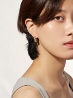 925 Silver Twisted Hoop Earrings - Image 2