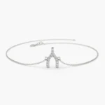 925 Silver Wishbone Charm Bracelet - Image 6