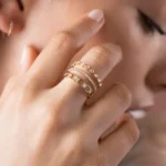 925 Sterling Silver Linked Eternity Band - Image 2