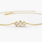 925 Silver Simple Diamond Bracelet - Image 3