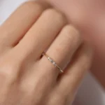 925 Silver Baguette Shape Diamond Ring - Image 2
