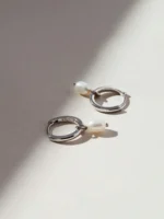925 Silver Frida Drop Hoops - Image 2